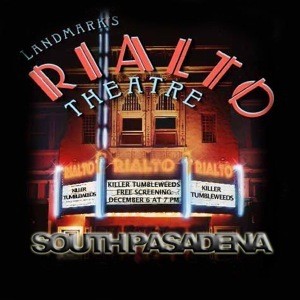 Rialto Theatre artwork featuring the Killer Tumbleweeds marquee